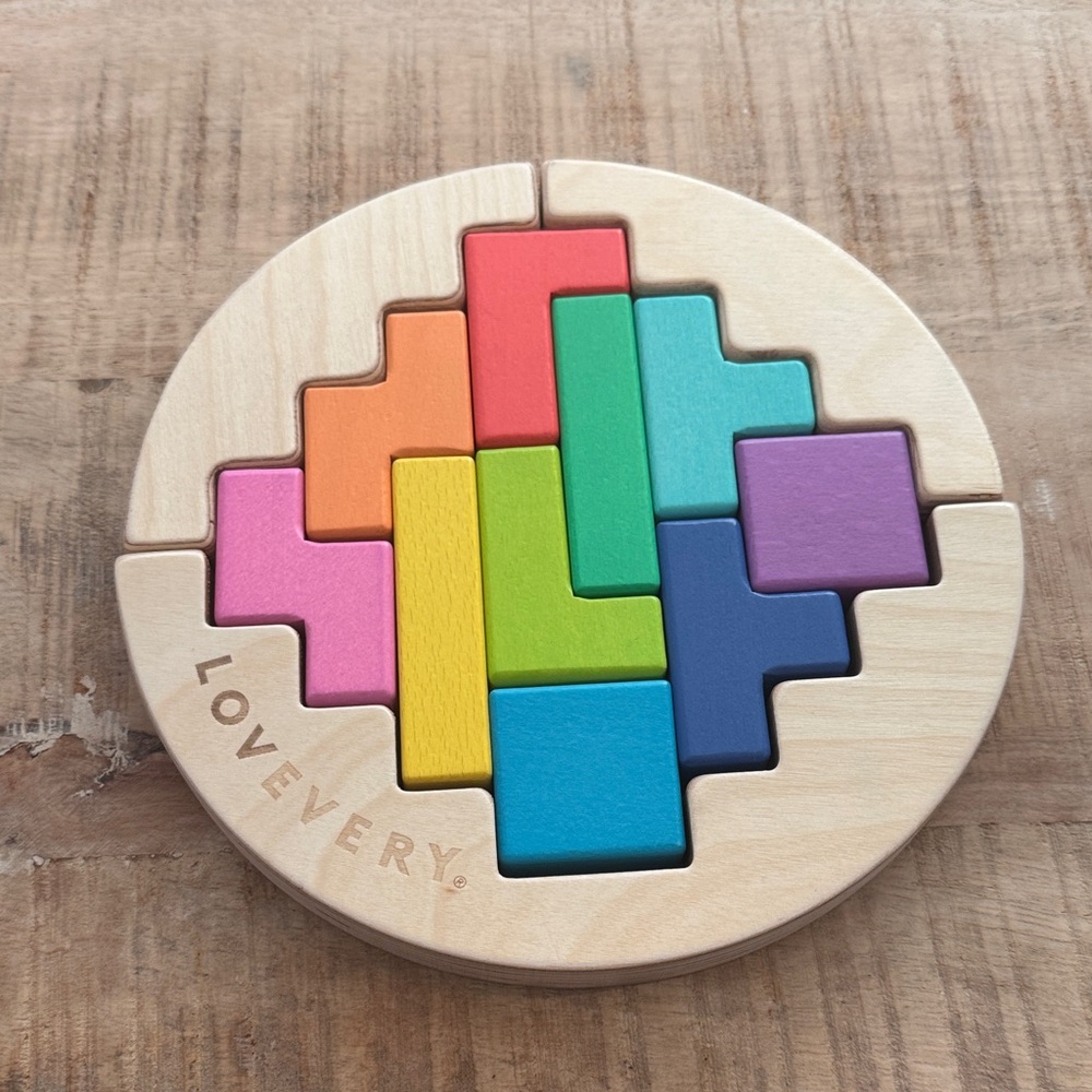 Lovevery wooden wobble puzzle